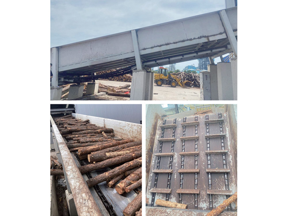 Wood pulling machine